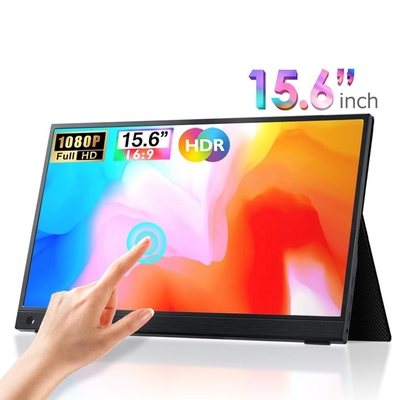 पोर्टेबल गेमिंग मॉनिटर 15.6 IPS 1080P HDR बहु-उपकरणों के साथ संगत