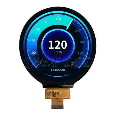 ऑटो ग्रेड 4 इंच कैपेसिटिव टच राउंड TFT LCD डिस्प्ले Mipi इंटरफ़ेस 720x720 डॉट