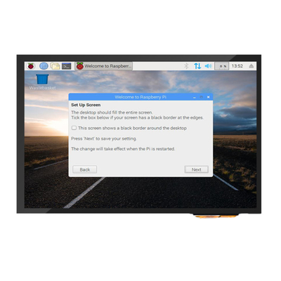 300cd/m2-1000cd/m2 PCAP टच डिस्प्ले 10.1 इंच HDMI रास्पबेरी पाई के साथ संगत