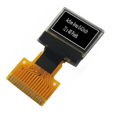 0.42 इंच OLED डिस्प्ले मॉड्यूल 72x40, OEL डिस्प्ले मॉड्यूल 0.42 इंच