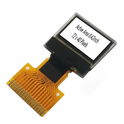 0.42 इंच OLED डिस्प्ले मॉड्यूल 72x40, OEL डिस्प्ले मॉड्यूल 0.42 इंच