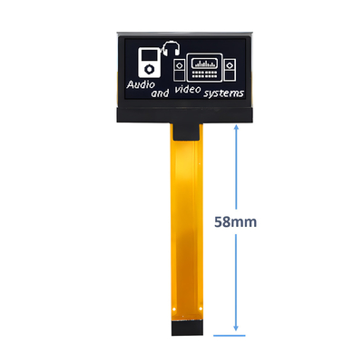 1.3 इंच OLED डिस्प्ले मॉड्यूल 128x64 16 पिन ZIF कनेक्शन CH1116 ड्राइवर