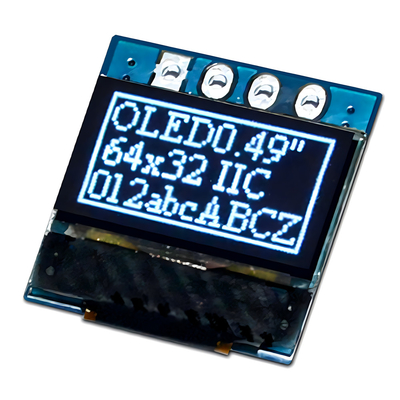 0.49 इंच ग्राफिक OLED डिस्प्ले 4 हेडर पिन SSD1315 समर्थन I2C इंटरफ़ेस के साथ