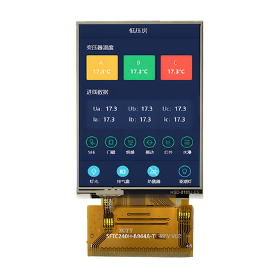 2.4 इंच टीएफटी एलसीडी डिस्प्ले निर्माता चीन ILI9341 ड्राइवर आईसी 400 Nits MCU&RGB इंटरफेस
