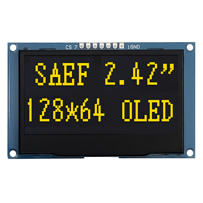 2.42 इंच 7-पिन SPI इंटरफेस OLED कंट्रोल बोर्ड SSD1309/SPD0301 ड्राइवर आईसी