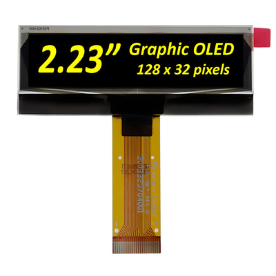 2.23 इंच OLED डिस्प्ले मॉड्यूल 128*32 डॉट मैट्रिक्स PMOLED स्क्रीन SSD1305 ड्राइवर 24Pin