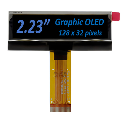 2.23 इंच OLED डिस्प्ले मॉड्यूल 128*32 डॉट मैट्रिक्स PMOLED स्क्रीन SSD1305 ड्राइवर 24Pin