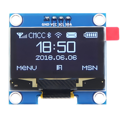 1.3-इंच 128x64 डॉट मैट्रिक्स OLED 4-पिन IIC I2C इंटरफेस SH1106 ड्राइवर आईसी सफेद/नीला फ़ॉन्ट विकल्प
