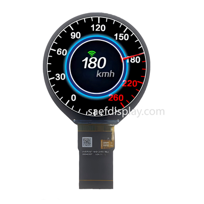 ऑटोमोटिव ग्रेड 2.8 इंच Tft डिस्प्ले SPI+RGB इंटरफेस 480*480 गोल गोल एलसीडी स्क्रीन