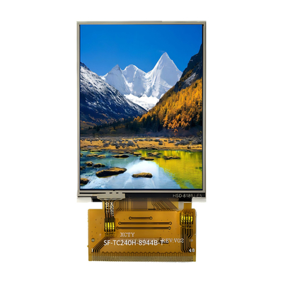 टीएफटी एलसीडी डिस्प्ले 2.4 "इंच 240x320 क्यूवीजीए एमसीयू/आरजीबी इंटरफ़ेस प्रतिरोधी टच स्क्रीन के साथ