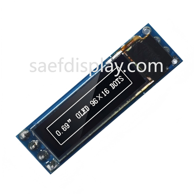 0.69 इंच OLED डिस्प्ले मॉड्यूल - 96x16 I2C, SSD1306 IC, सफेद, Arduino संगत सर्वश्रेष्ठ मूल्य यूएसए