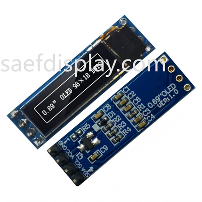 0.69 इंच OLED डिस्प्ले मॉड्यूल - 96x16 I2C, SSD1306 IC, सफेद, Arduino संगत सर्वश्रेष्ठ मूल्य यूएसए