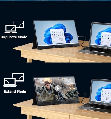लैपटॉप के लिए पोर्टेबल मॉनिटर 13.3 इंच,FHD 1080P USB C ट्रैवल मॉनिटर कंप्यूटर के लिए बाहरी, किकस्टैंड के साथ दूसरी डिस्प्ले स्क्रीन