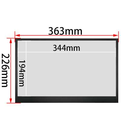 15.6 इंच HDMI LCD पोर्टेबल मॉनिटर HD रिज़ॉल्यूशन 1920*1080 डॉट्स औद्योगिक नियंत्रण सुरक्षा निगरानी के लिए