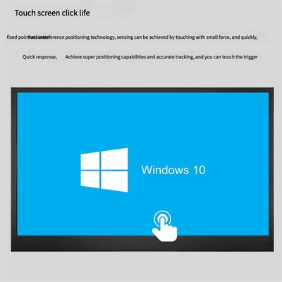 15.6 इंच औद्योगिक-ग्रेड मेटल टचस्क्रीन डिस्प्ले फुल HD 1920x1080 IPS पैनल 10-पॉइंट कैपेसिटिव टच के साथ
