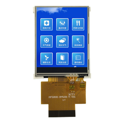 2.2 इंच ILI9225G SPI और RGB टच TFT एलसीडी स्क्रीन,2.2&quot; QCIF TFT एलसीडी डिस्प्ले मॉड्यूल प्रतिरोधी टच पैनल के साथ