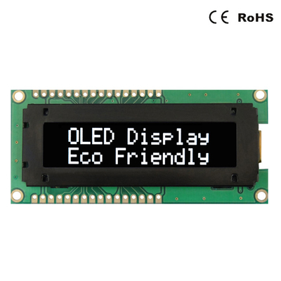 कैरेक्टर 16x2 OLED डिस्प्ले मॉड्यूल ब्लू ग्रीन व्हाइट रेड कलर