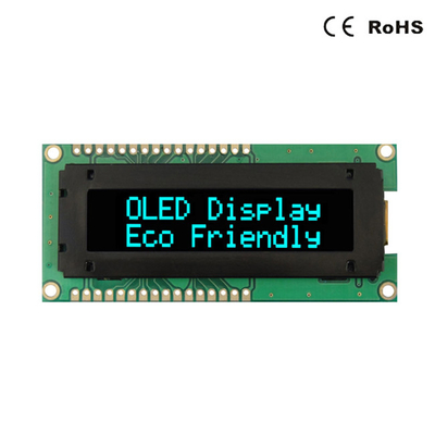 कैरेक्टर 16x2 OLED डिस्प्ले मॉड्यूल ब्लू ग्रीन व्हाइट रेड कलर