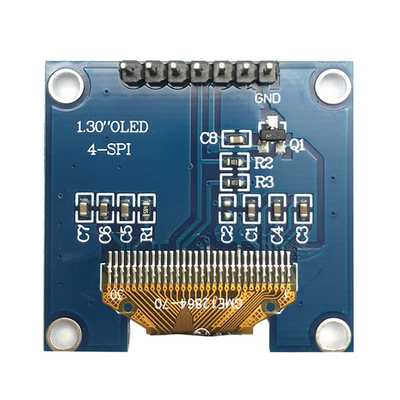 SPI इंटरफ़ेस OLED डिस्प्ले 1.3 इंच OLED I2c 7 पिन SH1106 ड्राइवर IC के साथ