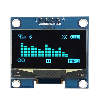 निष्क्रिय मैट्रिक्स 1.3 इंच I2C OLED डिस्प्ले 128x64 COG PCB 4 पिन