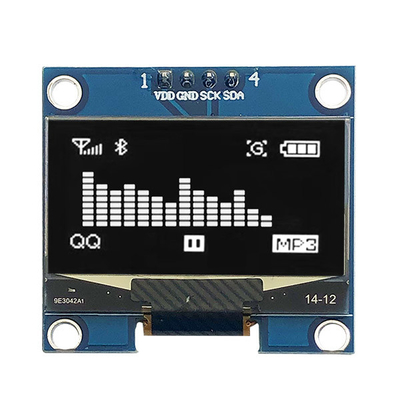 निष्क्रिय मैट्रिक्स 1.3 इंच I2C OLED डिस्प्ले 128x64 COG PCB 4 पिन