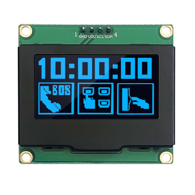1.54 "128x64 OLED डिस्प्ले मॉड्यूल, सभी देखने के कोणों के साथ I2C OLED स्क्रीन