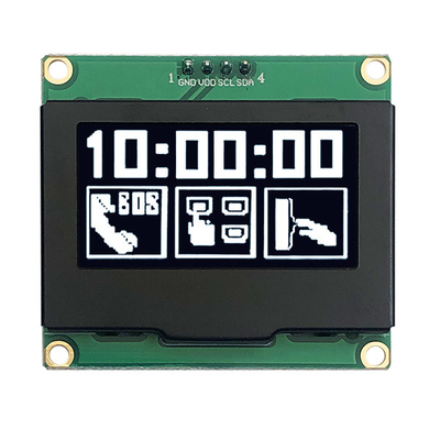 1.54 "128x64 OLED डिस्प्ले मॉड्यूल, सभी देखने के कोणों के साथ I2C OLED स्क्रीन