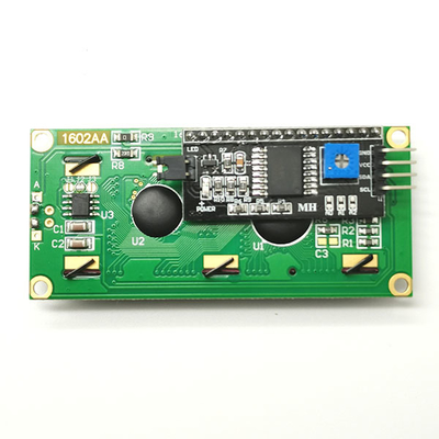 I2C इंटरफ़ेस 16x2 कैरेक्टर एलसीडी डिस्प्ले ब्लू 5V 4 पिन नंबर