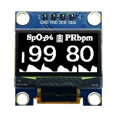 0.96 इंच 128x64 डॉट मैट्रिक्स OLED डिस्प्ले मॉड्यूल 4-पिन I2C इंटरफ़ेस