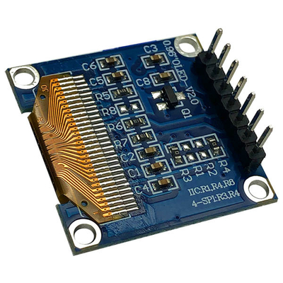 0.96 इंच SSD1306 नियंत्रक 7 पिन सफेद और नीले फोंट SPI OLED डिस्प्ले 128x64 3V PMOLED