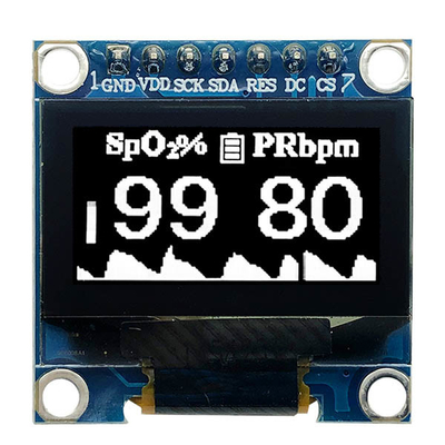 128x64 ओएलईडी डिस्प्ले - 0.96 इंच एसएसडी1306 एसपीआई IoT और Arduino परियोजनाओं के लिए.