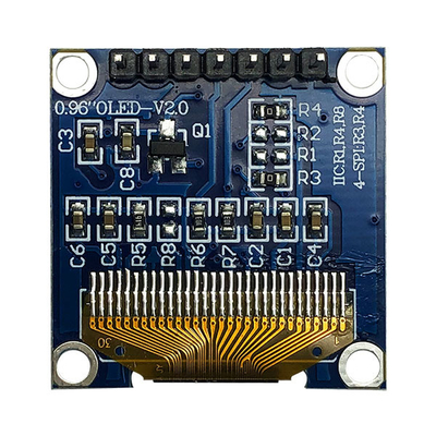 7 पिन 0.96 इंच OLED डिस्प्ले मॉड्यूल SPI 3V सफेद PMOLED SSD1306 ड्राइवर आईसी के साथ