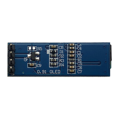 3V 5V 128x32 OLED डिस्प्ले मॉड्यूल 0.91 इंच 4 पिन SSD1306 ड्राइवर IC के साथ