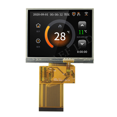 QVGA 320x240 3.5 इंच TFT डिस्प्ले RGB इंटरफ़ेस 54 पिन एलईडी बैकलाइट के साथ