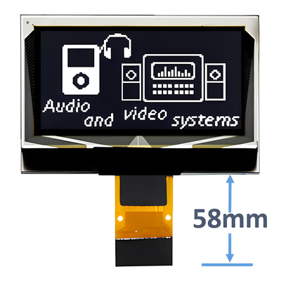 1.3 इंच OLED डिस्प्ले मॉड्यूल 128x64 16 पिन ZIF कनेक्शन CH1116 ड्राइवर