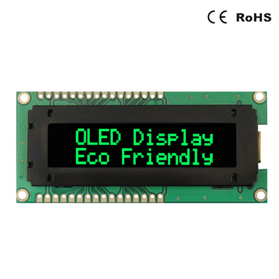 कैरेक्टर 16x2 OLED डिस्प्ले मॉड्यूल ब्लू ग्रीन व्हाइट रेड कलर